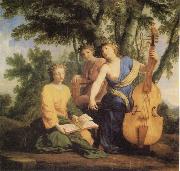 Eustache Le Sueur Meplomene Erato und Polymnia china oil painting reproduction